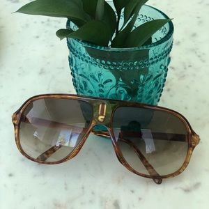 Carrera Tortoise Shell Aviator Sunglasses